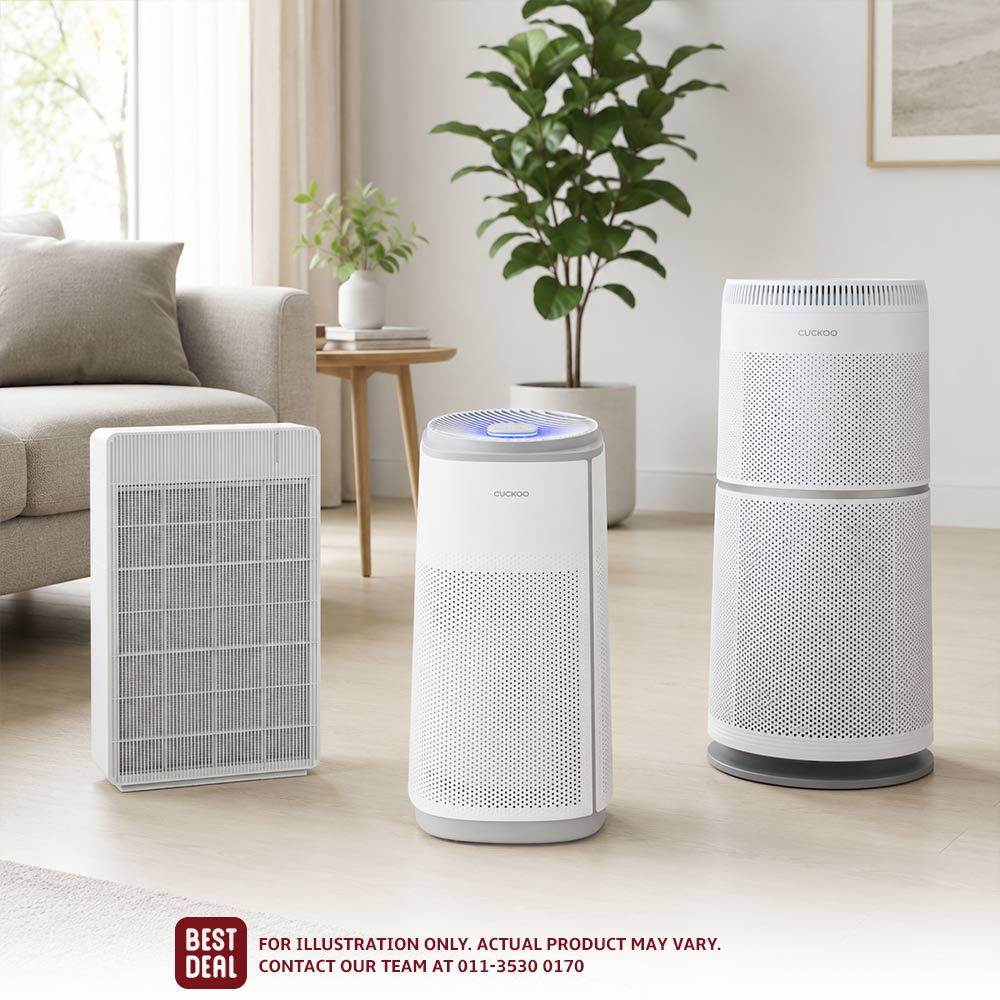 CUCKOO R, K and U Model air purifiers for Malaysian homes and larger indoor spaces