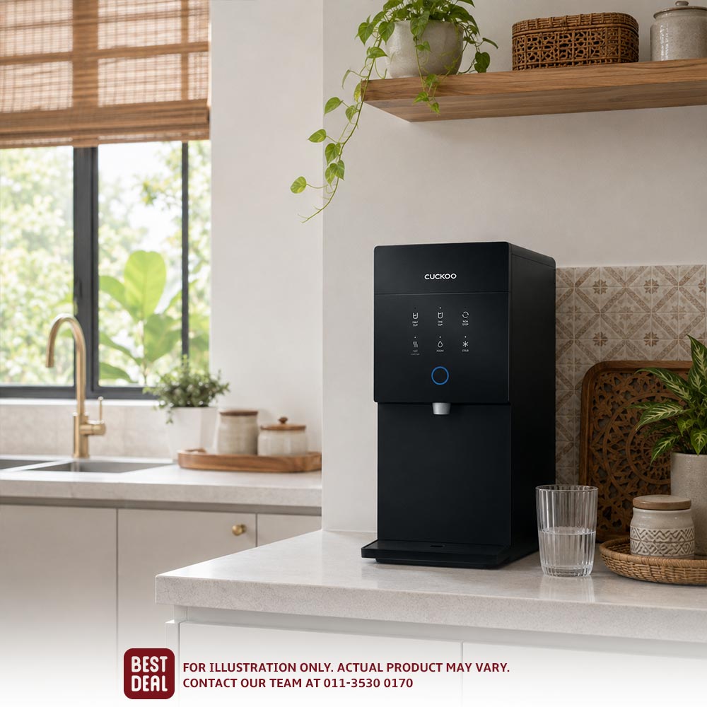 CUCKOO water purifier in a modern Kelantan home