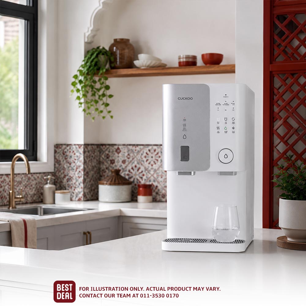 CUCKOO water purifier in a modern Melaka home