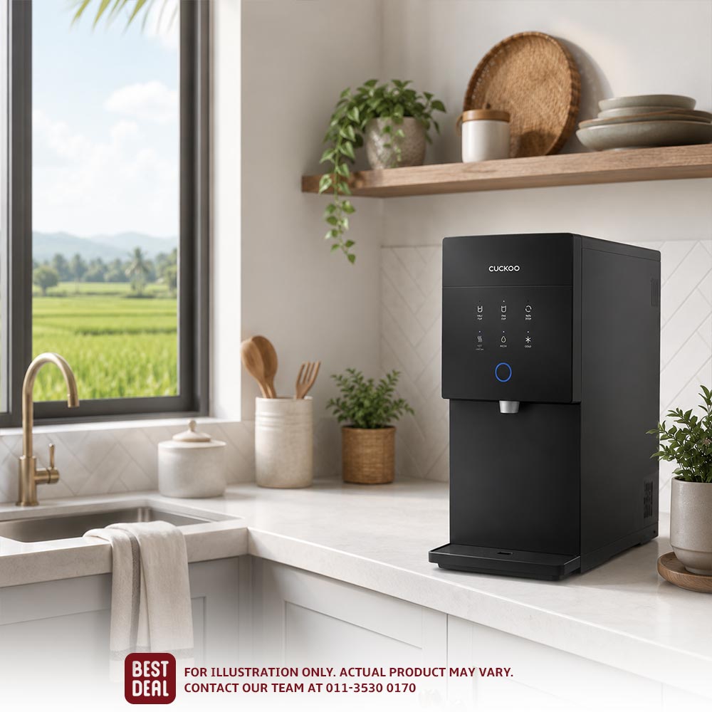 CUCKOO water purifier in a modern Perlis home