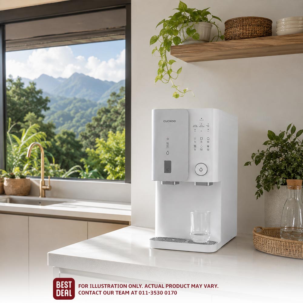 CUCKOO water purifier in a modern Sabah home