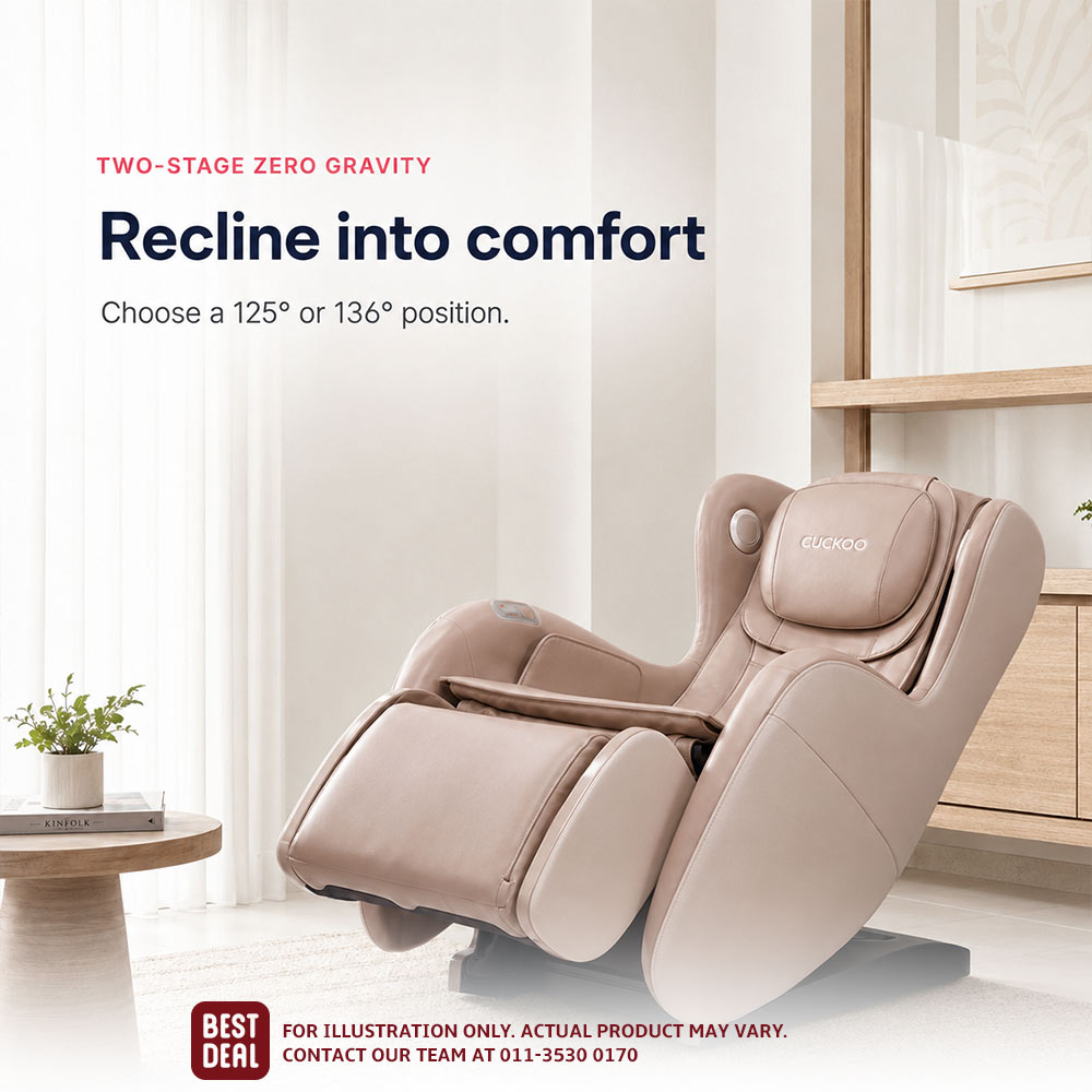 CUCKOO BESPOKE Massage Lounger zero gravity