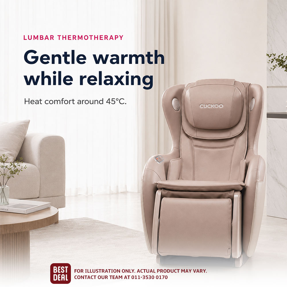 CUCKOO BESPOKE Massage Lounger lumbar heat